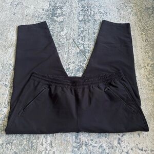 Women’s Black Jogger Pants with Zipper Pockets